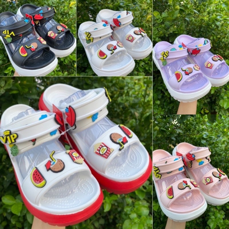 Flat Sandals 279 บาท พร้อมส่ง รองเท้า BAOJI แท้ % รองเท้าแบบสวมรัดส้น  พื้นสูง 7 ซม. พื้นนุ่ม ใส่สบายมาก ๆ รุ่น 117 Women Shoes