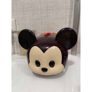 กล่องเก็บ TsumTsum Mickey mouse พร้อมตัวเล่นตามภาพ ของแท้สภาพ90%