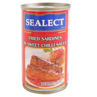 ซีเล็ค SEALECT ปลาซาร์ดีนทอดราดพริก ปลาซาร์ดีนคุณภาพดี เนื้อแน่น ไม่เละ 155 กรัม
