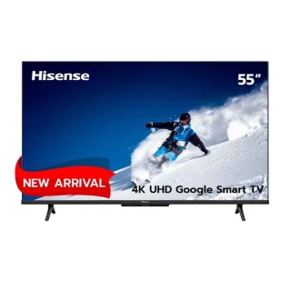 โปรโมชั่น : Pre-Sale ของเข้า15 มิ.ย.NewHisense TV 55E7H ทีวี 55 นิ้ว 4K UHD Google Smart TVDVB-T2  USB2.0  HDMI AV  ปี 2022