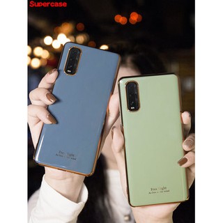 Luxury 6D plating Original color phone case OPPO Find X2 Pro Realme XT X2 X K5 K3 A9 A5 2020 F11 Avocado color Soft cover