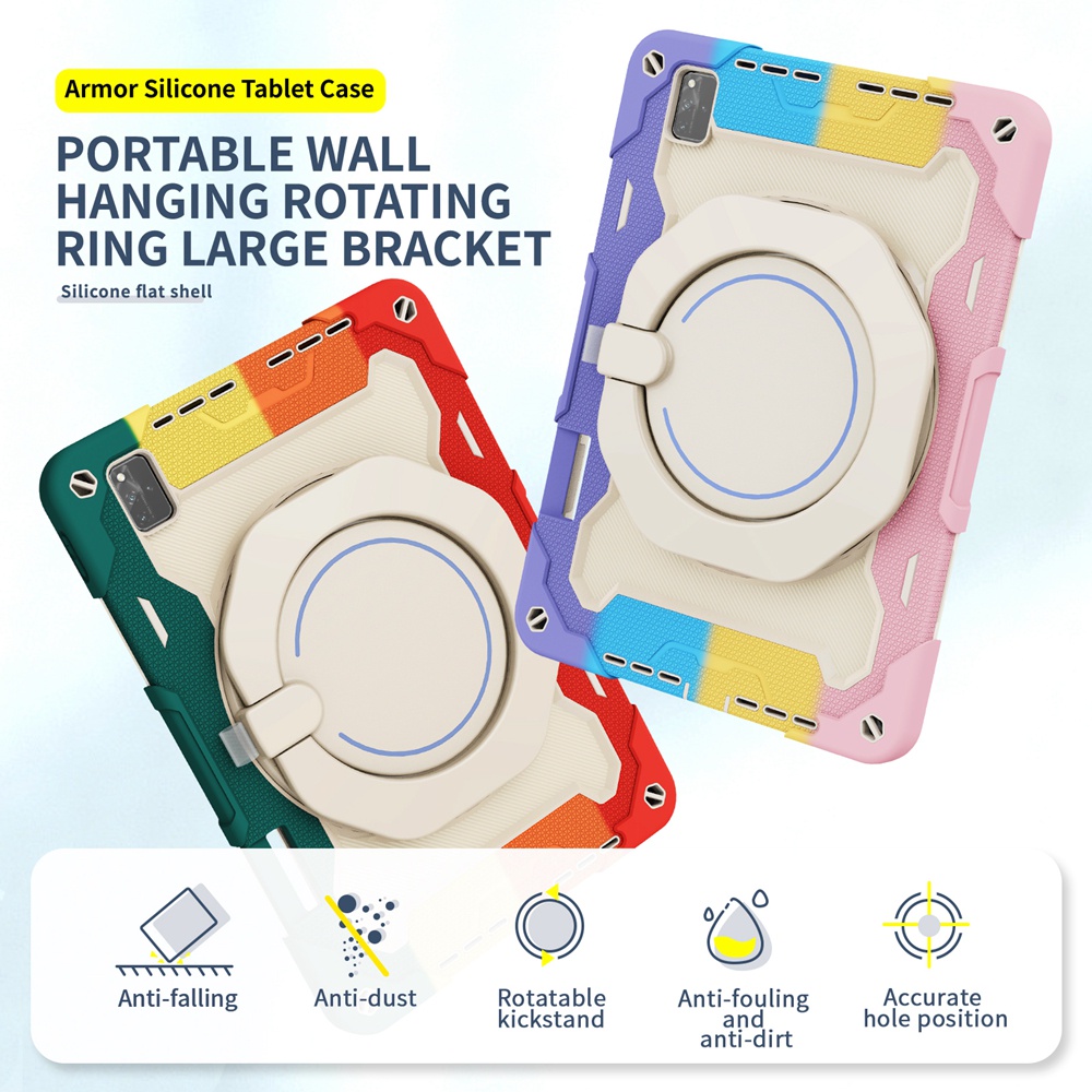 สําหรับ Huawei MatePad Pro 12.6 นิ้ว 2021 WGR-W09 WGR-W19 WGR-AN19 กรณีเด็กปลอดภัย PC ซิลิคอนกันกระแ