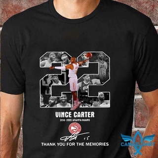 เสื้อยืดสําหรับผู้ชาย♛F.Vince Carter 2018-2020 แอตแลนตา ฮอว์กส์ เมมโมรี่ส์ เสื้อยืด NBA บาสเกตบ ?##