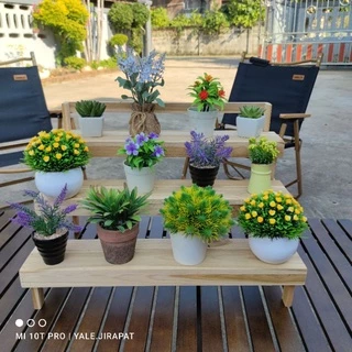 ชั้นวางของ​ขั้นบันใด วางต้นไม้แบบ​3​ชั้น ยาว50cm. (พร้อมใช้งาน)​