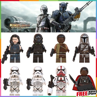 ฟิกเกอร์ Star Wars Cara Dune Greef Carga Mandalorian Storm Trooper Flame Trooper Muff Gideon ขนาดเล็ก WM6099