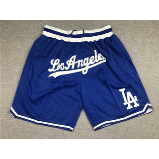 กางเกงขาสั้นบาสเก็ตบอล Nba LosAngelesDodgers สีฟ้า คุณภาพสูง เหมาะกับใส่ออกกําลังกายกลางแจ้ง 2022