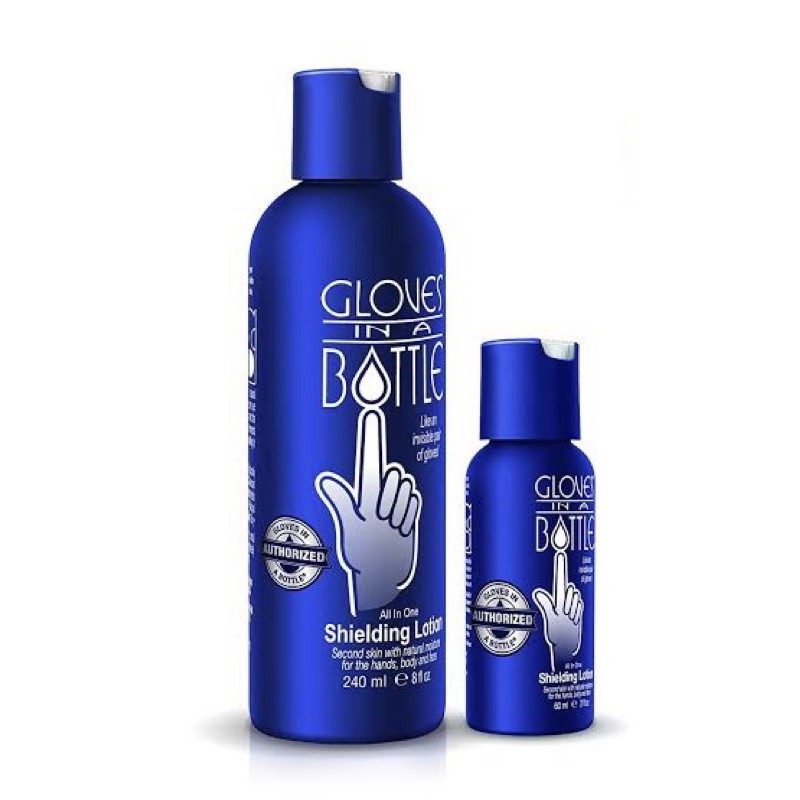 Gloves in a bottle ถุงมือโลชั่นเคลือบผิว ขนาดใหญ่ ฝาflip 240ml.