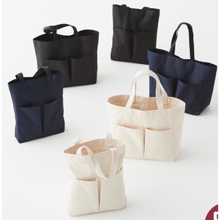 ของแท้ 💯/พร้อมส่ง กระเป๋าผ้าฝ้ายออร์แกนิก (Organic Cotton Muji Tote Bag) และผ้าโพลีเอสเตอร์ กระเป๋ารักษ์โลกมูจิ