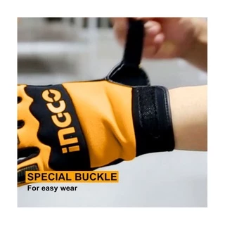 INGCO ถุงมือช่าง ไมโครไฟเบอร์ รุ่น รุ่น HGMG62-XL (รุ่นทนทาน & ลุยงานหนัก) สินค้าใหม่