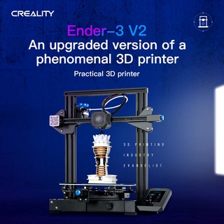 [มีของพร้อมส่ง] เครื่องพิมพ์ 3 มิติ Creality รุ่น Ender 3v2 ใช้งานง่าย เครื่องประกอบกึ่งสำเร็จ