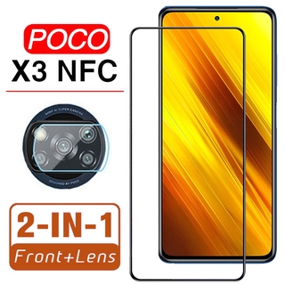 Xiaomi Poco X3 NFC Screen Protector with Camera Lens X 3 X3NFC 3x Pro Tempered Glas 2in1 Protective Film 9H