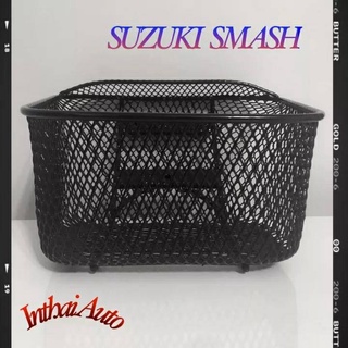 ตะกร้าหน้ารถเดิม SUZUKI SMASH พร้อมน๊อตใส่ตะกร้า แข็งแรง งานหนา คุณภาพดี พร้อมส่ง