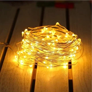 (ฟรีแบตเตอรี่) 1 เมตร / 2 เมตร / 3 เมตร ใช้แบตเตอรี่ สายไฟคริสต์มาส นางฟ้า ตกแต่ง ไฟ led ปาร์ตี้
