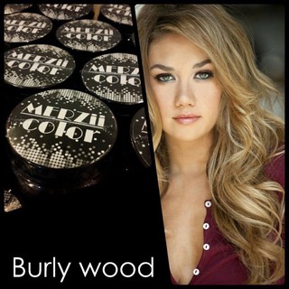 Burly wood ฟอก 1 รอบ ออกสีน้ำตาลทองเข้ม ฟอก 3 รอบออกน้ำตาลบลอนสว่าง