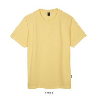Yuedpao_cnx ยอดขาย No.1 รับประกันไม่ย้วย 2 ปี ผ้านุ่มใส่สบายมาก เสื้อยืดเปล่า เสื้อยืดสีพื้น เสื้อยืดคอกลม_Mango