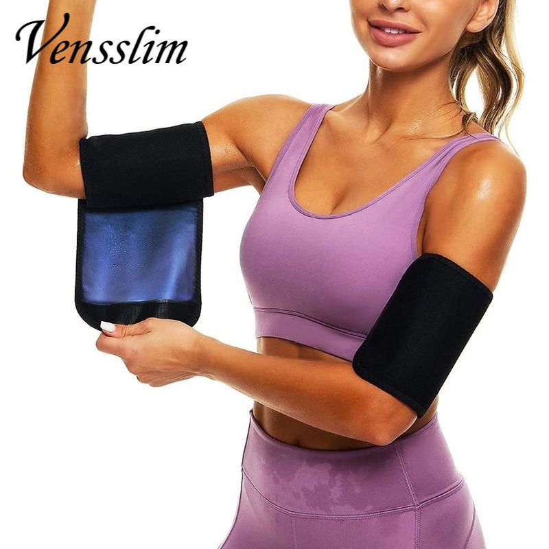 Vensslim ซาวน่าแขน Trimmer 2 แพ็คสําหรับผู้หญิงเหงื่อแขน Shaper Bands ลดเซลลูไลท์และปรับปรุง Sweating Wraps Arm