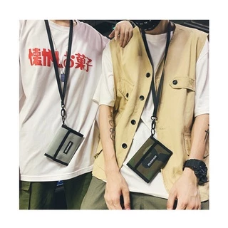 (ส่งด่วน)xspeedfashion(X1721) กระเป๋าสตางค์ใบสั้นHEYMISTERมีสายคล้องคอ ใส่บัตร ใส่เหรียญ ใส่ธนบัตร
