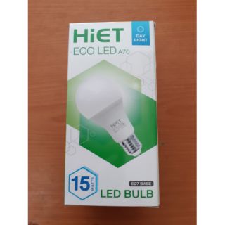 หลอดLED 15 วัตต์ Hiet แสงขาว Daylight ขั้วE27