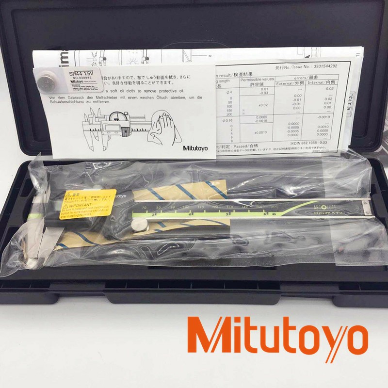○เวอร์เนีย แท้ 6", 8" Mitutoyo :Made in Japan. แถมถ่าน รับประกัน2เดือน (เปลี่ยนใหม่)