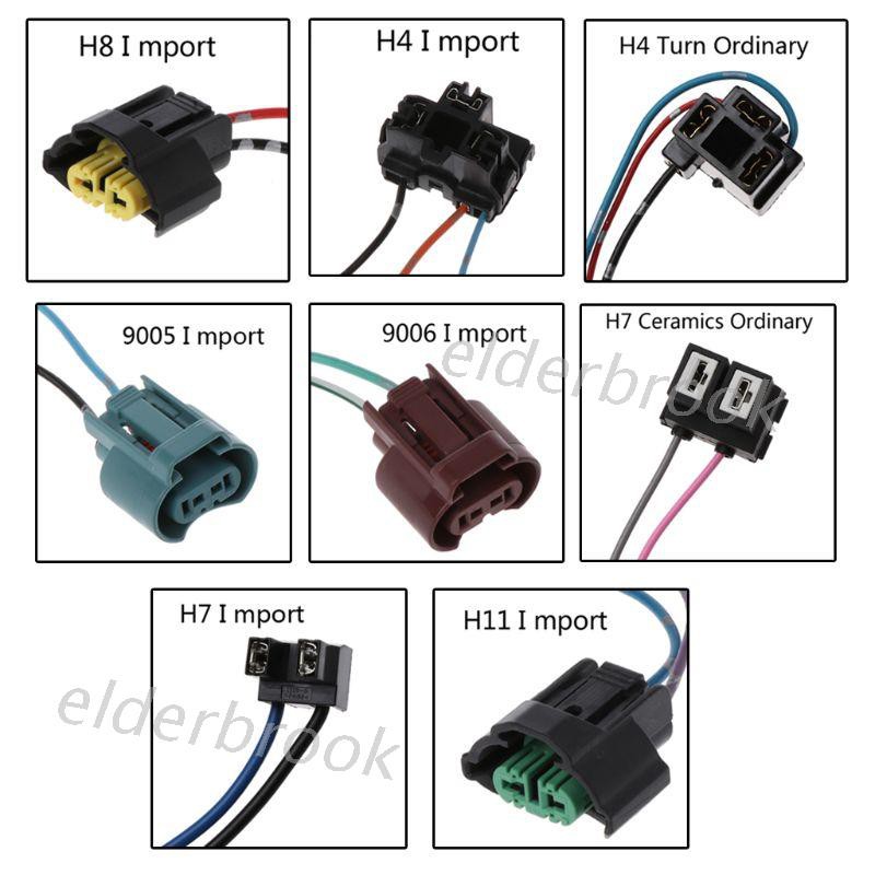 EDB* CUY Import H11 Car Halogen Bulb Socket Power Adapter Plug