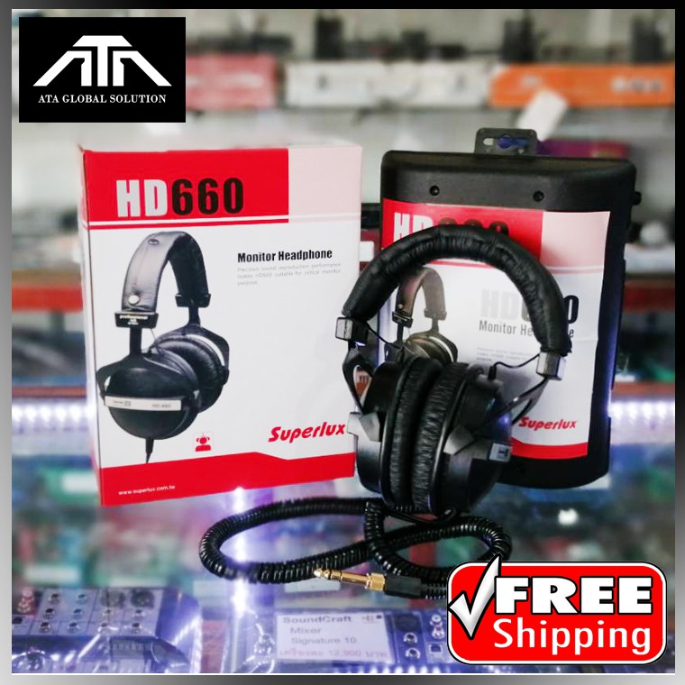 SUPERLUX HD660 หูฟัง SUPERLUX HEADPHONE HD 660 หูฟังครอบหู หูฟังมอนิเตอร์ HD-660