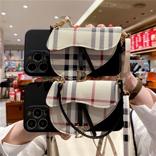 Fashion Case For Samsung S22ultra S21ultr S22 S21 FE S20 Ultra S21 FE S10 Plus Ntoe20 Note10 Pro S10 Lite A12 A91 A81 A71 A51 A21s A31 A11 Strap Chain Card Holder Phone Soft Cover