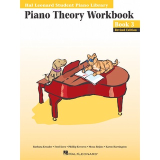 หนังสือเรียนเปียโน PIANO THEORY WORKBOOK – BOOK 3 Hal Leonard Student Piano Library