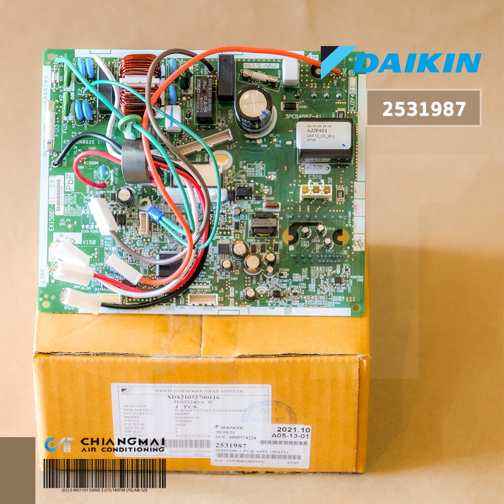 2531987 / 4017276L แผงวงจรแอร์ Daikin แผงบอร์ดแอร์ไดกิ้น แผงบอร์ดคอยล์ร้อน รุ่น RKC09QV2S, RKC09RV2S