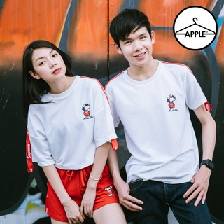 เสื้อยืด ลายสนูปี้ เทปSupreme เสื้อ,เสื้อครอป ราคาแยกตัว โปโล เสื้อคู่ครอป