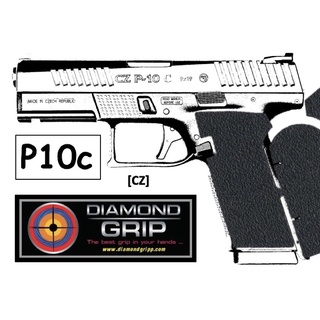 กันลื่นติดปืน Diamondgripp CZ P10c เนื้อยางหนึบๆ