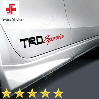 สติกเกอร์รูปลอก TRD Sportivo Toyota ขนาด 36 ซม. สําหรับติดตกแต่งประตูรถยนต์