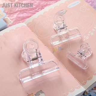 Just Kitchen คลิปหนีบพลาสติกใส อเนกประสงค์ สําหรับซีลถุงขนมขบเคี้ยว อาหาร