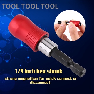 [ที่ยึดบิต] 1/4 Hex Shank บิตแม่เหล็กสําหรับสว่านไขควงไฟฟ้าความยาว 60mm