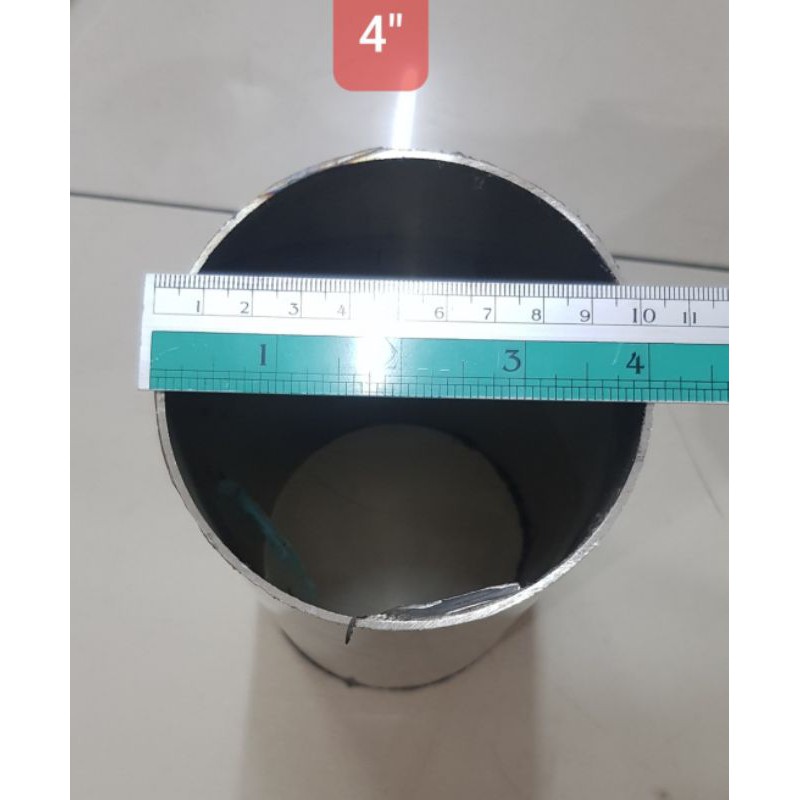 ท่อสแตนเลส 4 นิ้วความหนา 1.5 มิล(ความหนา-15%จากโรงงาน) แบ่งขาย เกรด 304