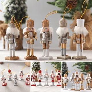 Nutcracker หุ่นไม้เครื่องประดับหัตถกรรมตกแต่งต้นคริสต์มาสสําหรับบ้านและสวน