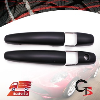 ครอบมือจับประตู ประตูหน้า รุ่นไม่ท็อป 4ชิ้น สีดำด้าน สำหรับ Suzuki Swift GL Hatchback ปี 2018-2020