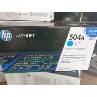 HP 504A ของแท้ รุ่น CE251A สีฟ้า(Cyan) ใช้กับ HP Laserjet CP3525 CM3530