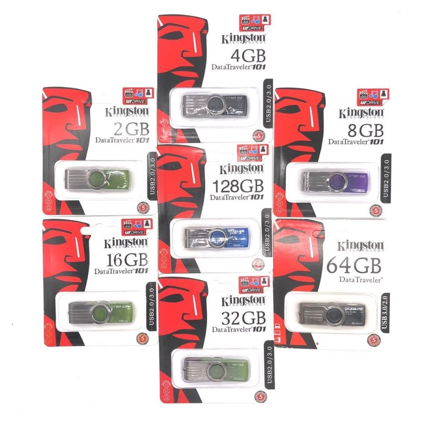Kingston 128GB 64GB 32GB 16GB 8GB USB แฟลชไดรฟ์จัดเก็บข้อมูลการถ่ายโอนข้อมูลการจัดเก็บ OTG