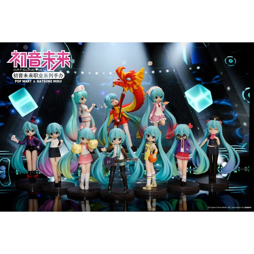 POP MART x Hatsune Miku ของแท้ 💚 Blind Box มิกุ อะนิเมะ Anime ด๋อย กาชาปอง Gachapon Gashapon