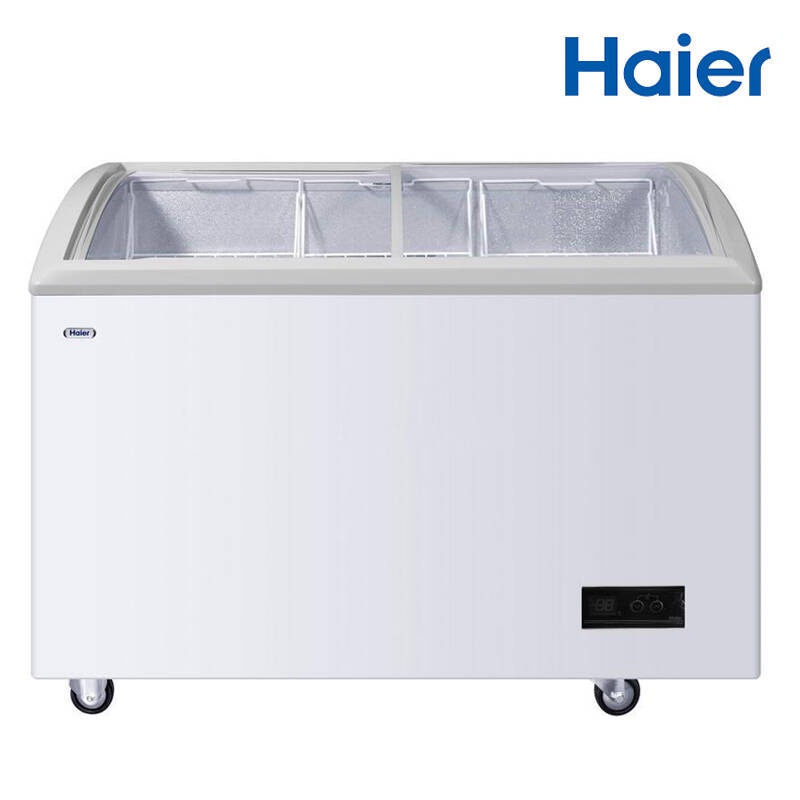 HAIER ตู้แช่แข็งฝากระจกโค้ง 9.2 คิว รุ่น SD-332DP