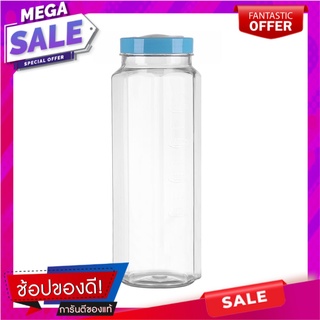 ขวดน้ำทรงแปดเหลี่ยมฝาเกลียวPET PIONEER 1.37 ลิตร สีฟ้า ภาชนะใส่น้ำและน้ำแข็ง WATER BOTTLE OCTAGON SHAPE PET PIONEER 1.37