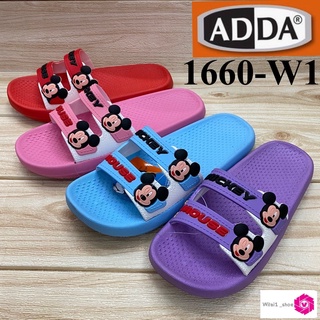 ADDA  รุ่น 16601  -W1 รองเท้าแตะสวม (4-6) สีแดง/ฟ้า/ม่วง/ชมพู