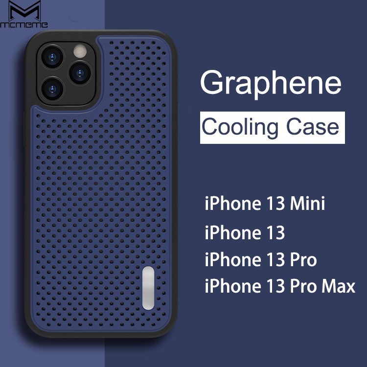 เคสระบายความร้อนด้วยกราฟีน   compatible with for IPhone 11 12 13 Pro Max Mini Shockproof Cover   compatible with for IPhone X Xs Max XR เคส เคสไอโฟน