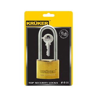 💥โปรสุดพิเศษ!!!💥 กุญแจสปริงทอง คอยาว คลูเกอร์ ขนาด 50 มม. Padlock Gold Spring Long Loop Kruker Size 50 mm.