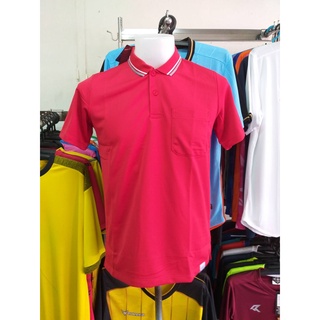 SALE เสื้อโปโลกีฬาคอปกEGO SPORT EG6167 สีแดง M รอบอก 40 นิ้ว