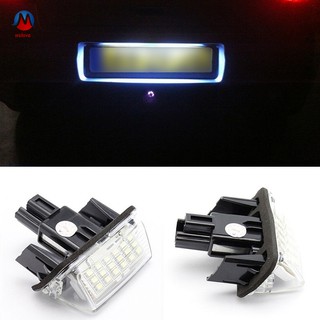 หลอดไฟติดป้ายทะเบียนรถยนต์ 18 led 2 ชิ้น/ชุดสําหรับ toyota camry yaris corolla fieler