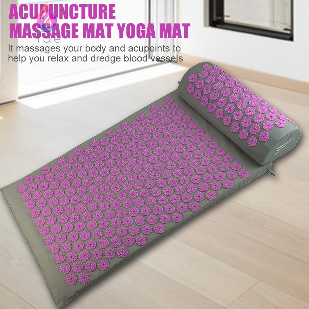 YALE-Acupuncture Massage Mat Relieve Back Pain Spike Yoga Mat With ...