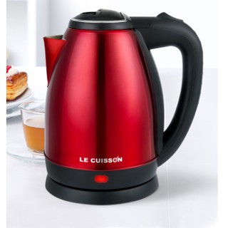 กาต้มน้ำไฟฟ้า กาต้มน้ำไฟฟ้า Electric Kettle Red Stainless Steel