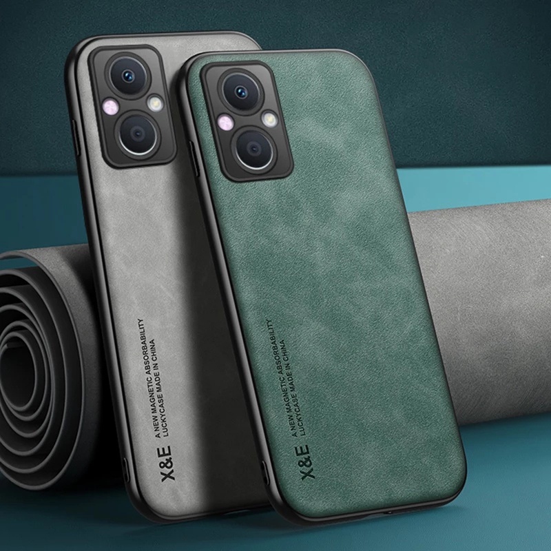 สําหรับ OPPO Reno 7 Z / 8 Z / 7 Lite / 8 Lite 5G หรูหรากันกระแทกธุรกิจ Retro Soft Case Cover