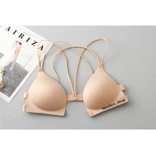 NEWbra(ใหม่/พร้องส่ง#b28)บราไร้โครงไร้ขอบ โกยนมชิด ใส่สบาย สายหลังไขว้Sexy